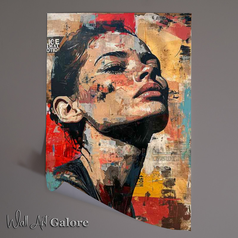 Buy Unframed Poster : (Woman looking proud urban street art)