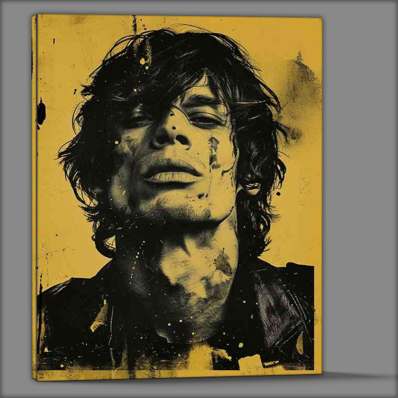 Buy Canvas : (Yellow and black poster of a man)