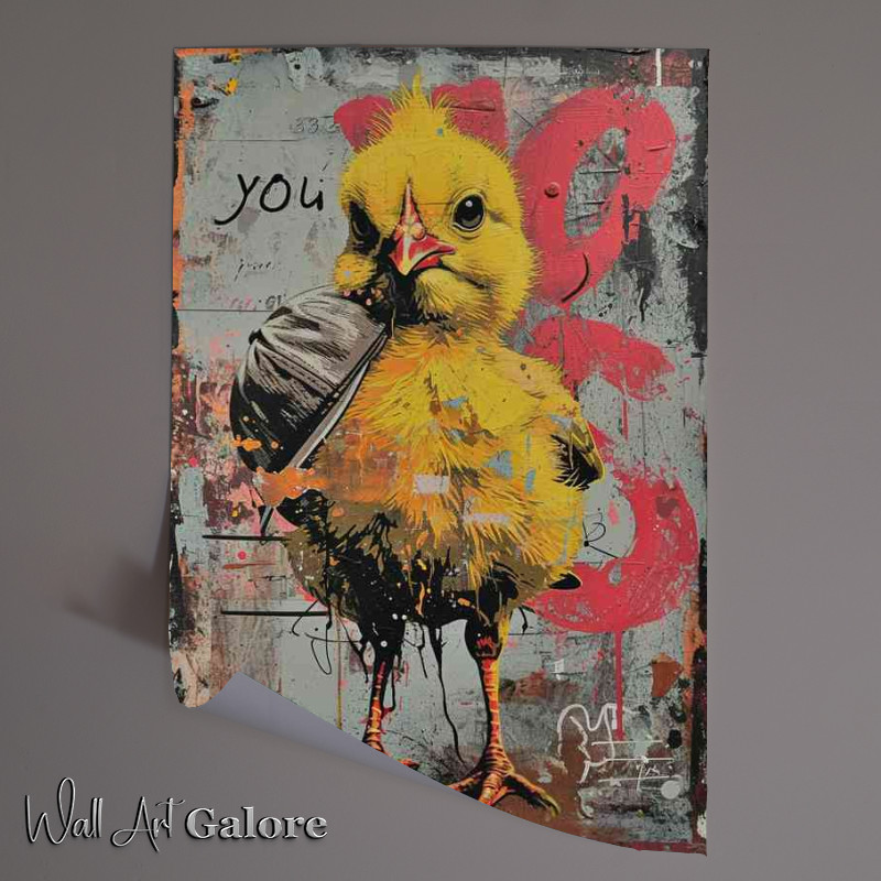 Buy Unframed Poster : (Yellow chick on the street)