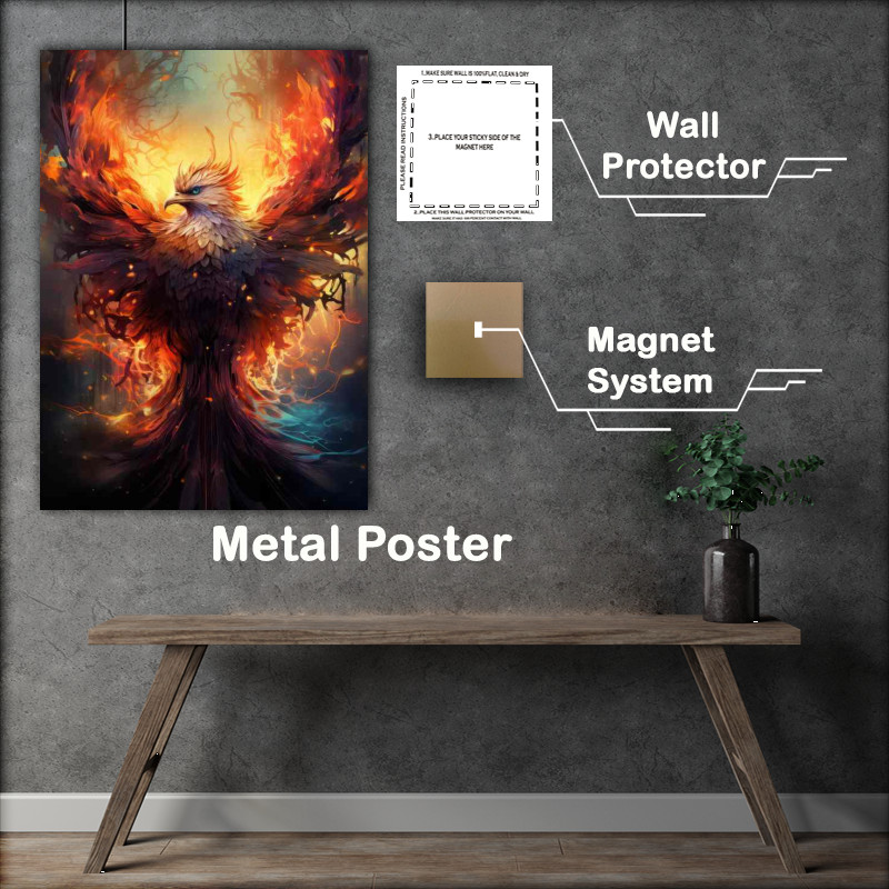 Buy Metal Poster : (The phoenix avian space)