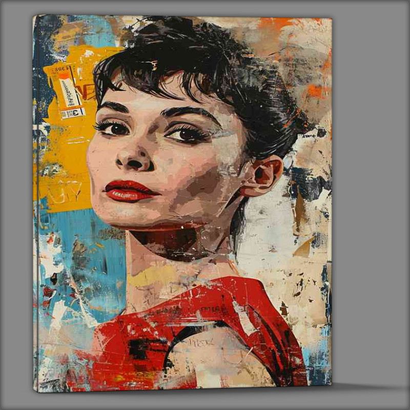 Buy Canvas : (lady actress painted srteet art style)