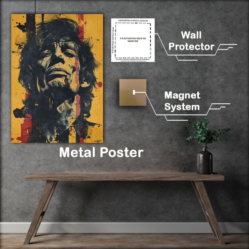 Buy Metal Poster : (street art poster of a man)