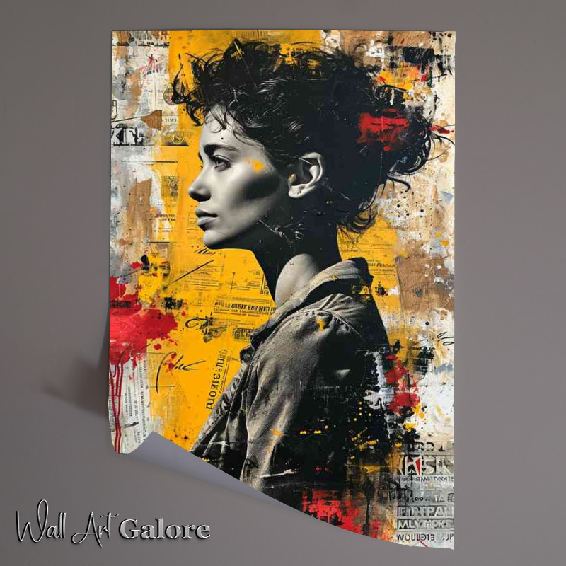Buy Unframed Poster : (woman surrounded by paper art)