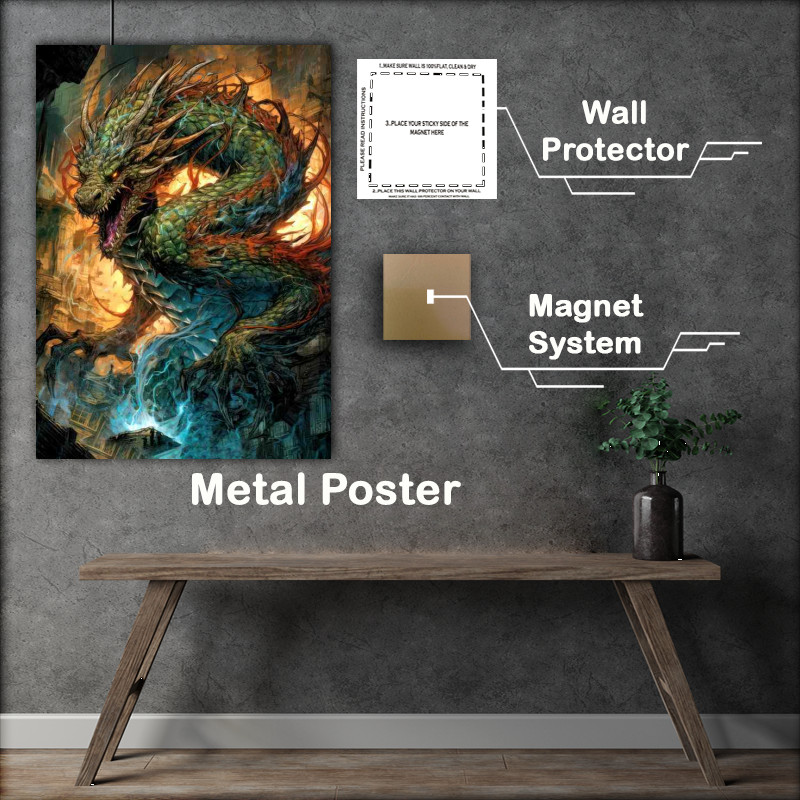 Buy Metal Poster : (Through the Veil of the Draconian Portal)