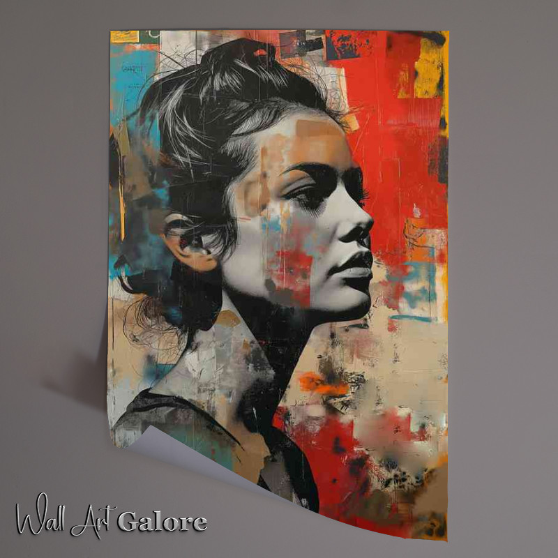 Buy Unframed Poster : (womans face street art style)