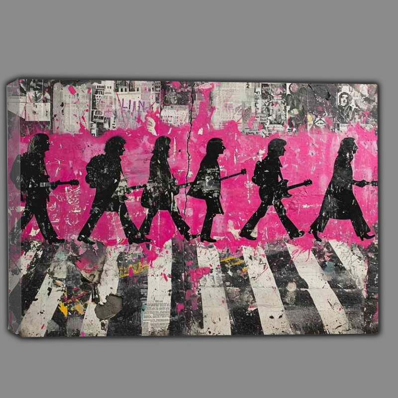 Buy Canvas : (Abby road new street art)
