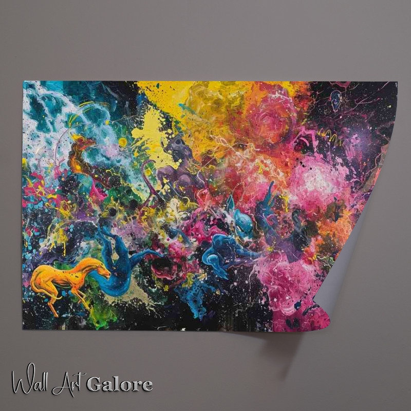 Buy Unframed Poster : (Abstract all about the matter colourful art)