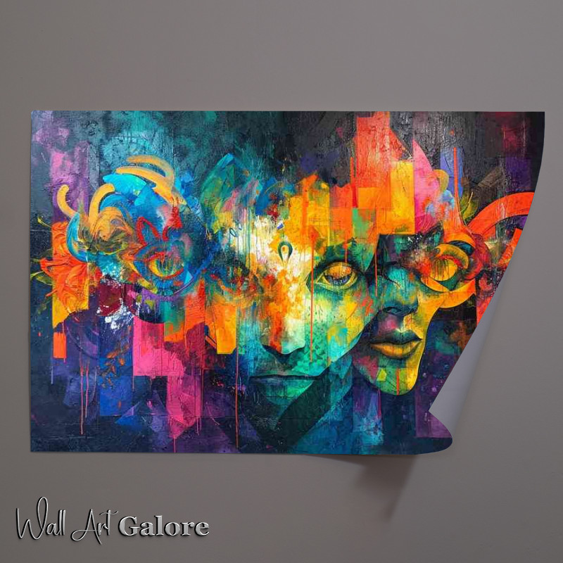 Buy Unframed Poster : (All about the face graffiti)