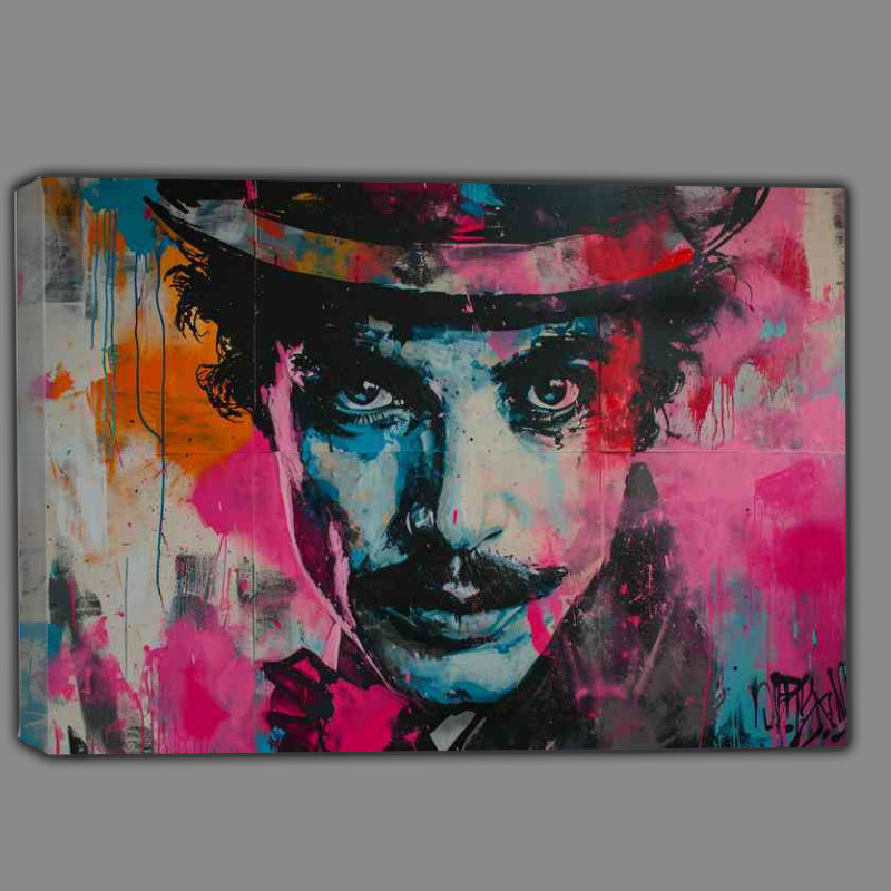 Buy Canvas : (Charlie chaplin and spalsh art)