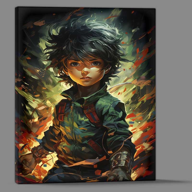 Buy Canvas : (Twilight lord a boy with lightning flying all over)