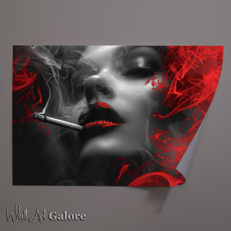 Buy Unframed Poster : (Lady with the red lips)