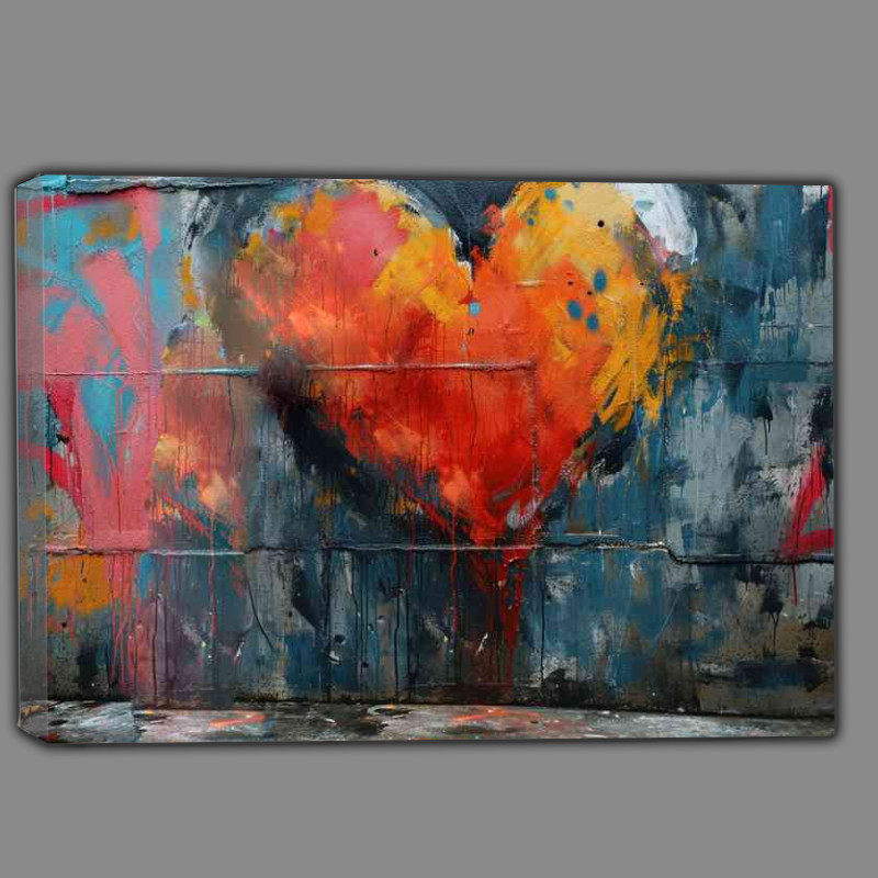 Buy Canvas : (Love is all is alright graffiti)