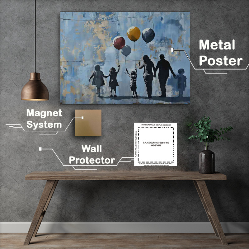 Buy Metal Poster : (Modern family coming from the fair)