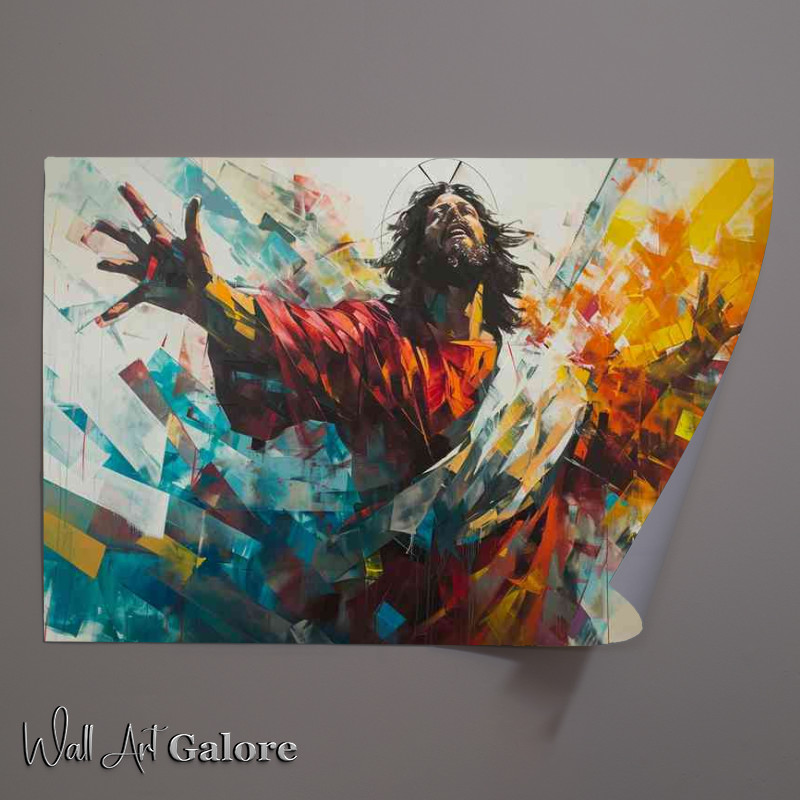 Buy Unframed Poster : (Painting style shows man jesus)