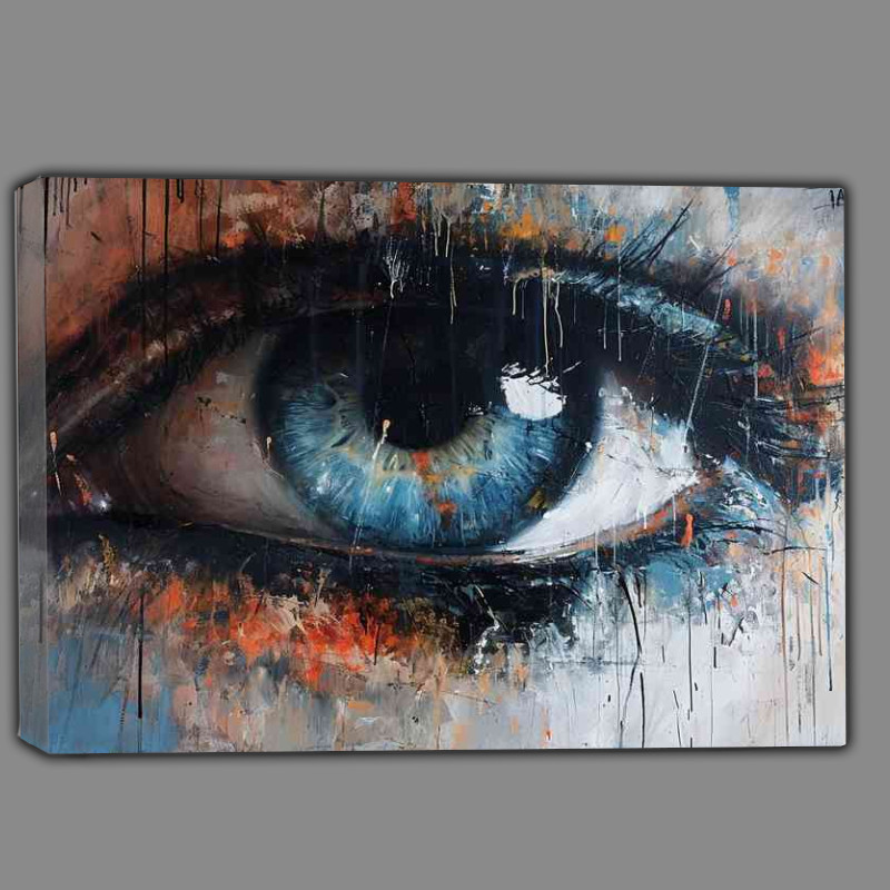 Buy Canvas : (The Painted blue eye graffiti style)