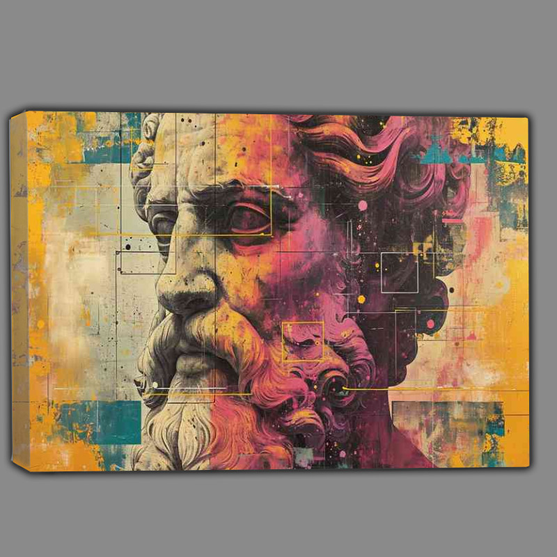 Buy Canvas : (a painting of a mans head street art)