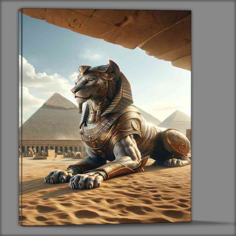 Buy Canvas : (A majestic sphinx with the body of a lion)