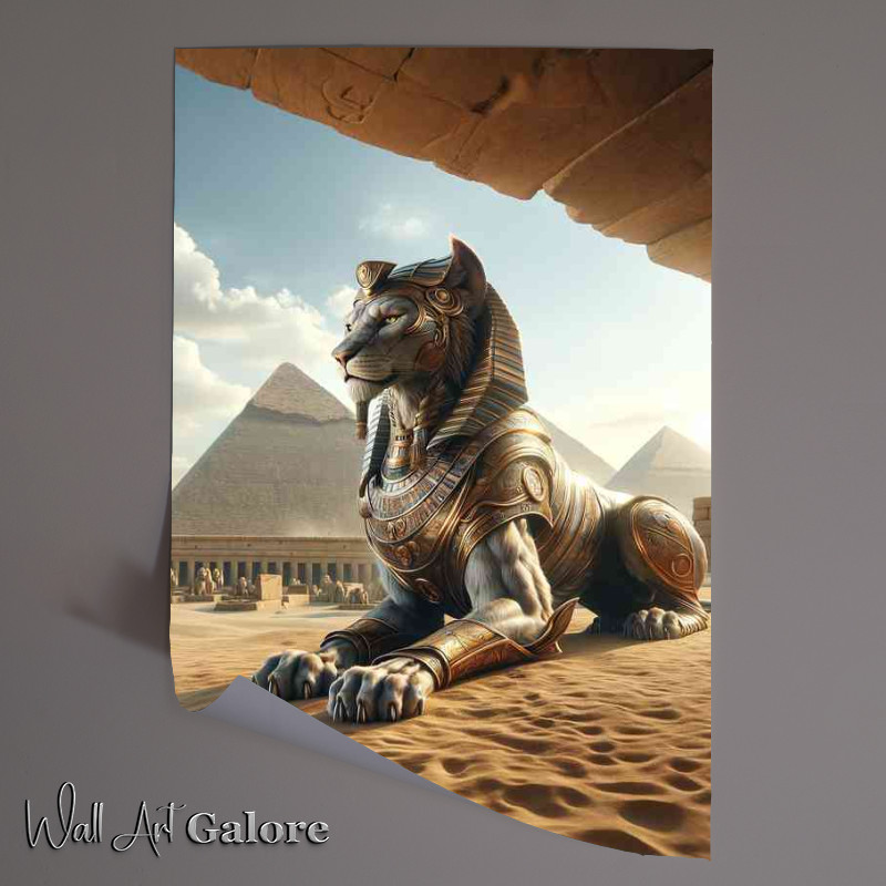 Buy Unframed Poster : (A majestic sphinx with the body of a lion)