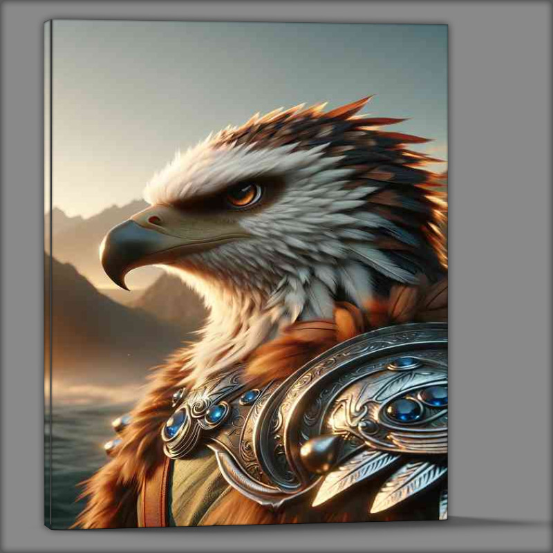Buy Canvas : (Eagle warrior focusing)