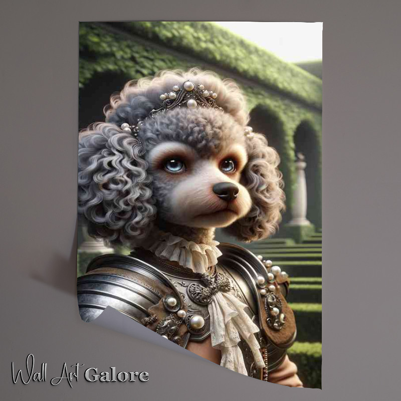 Buy Unframed Poster : (French poodle warrior focusing on the elegance)