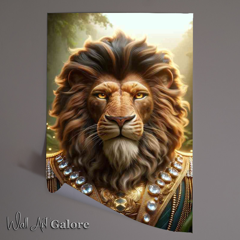 Buy Unframed Poster : (Lion king capturing the majesty in his eyes)