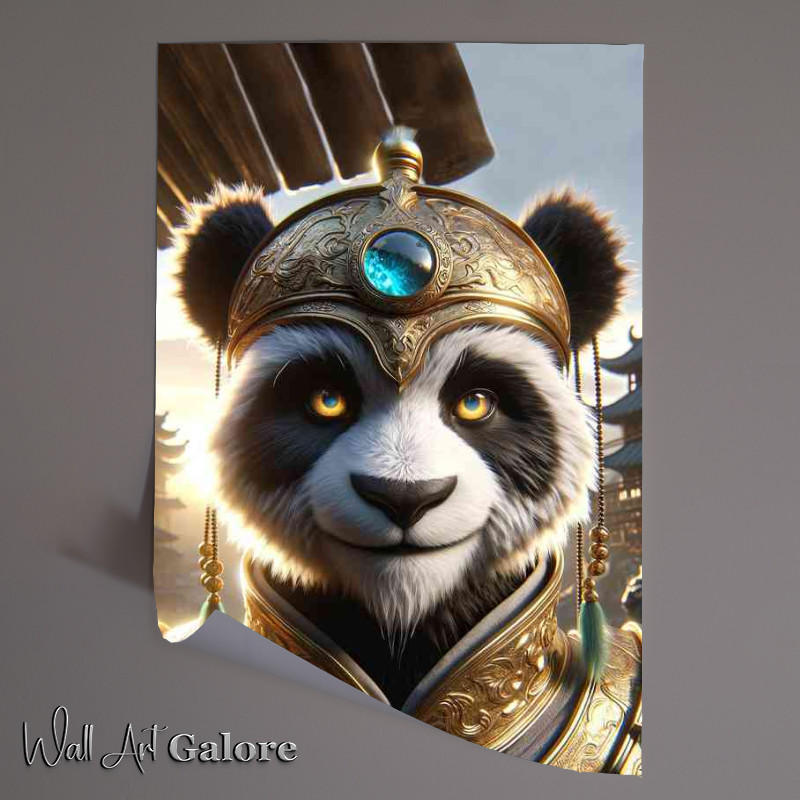 Buy Unframed Poster : (Panda warrior highlighting the expressive face)