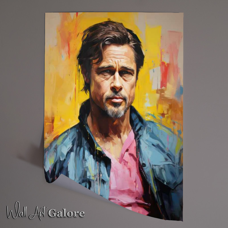 Buy Unframed Poster : (Brad Pitt Very colourful)