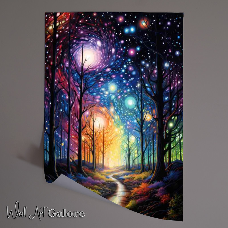 Buy Unframed Poster : (Aurora Awakenings tail of the forest)