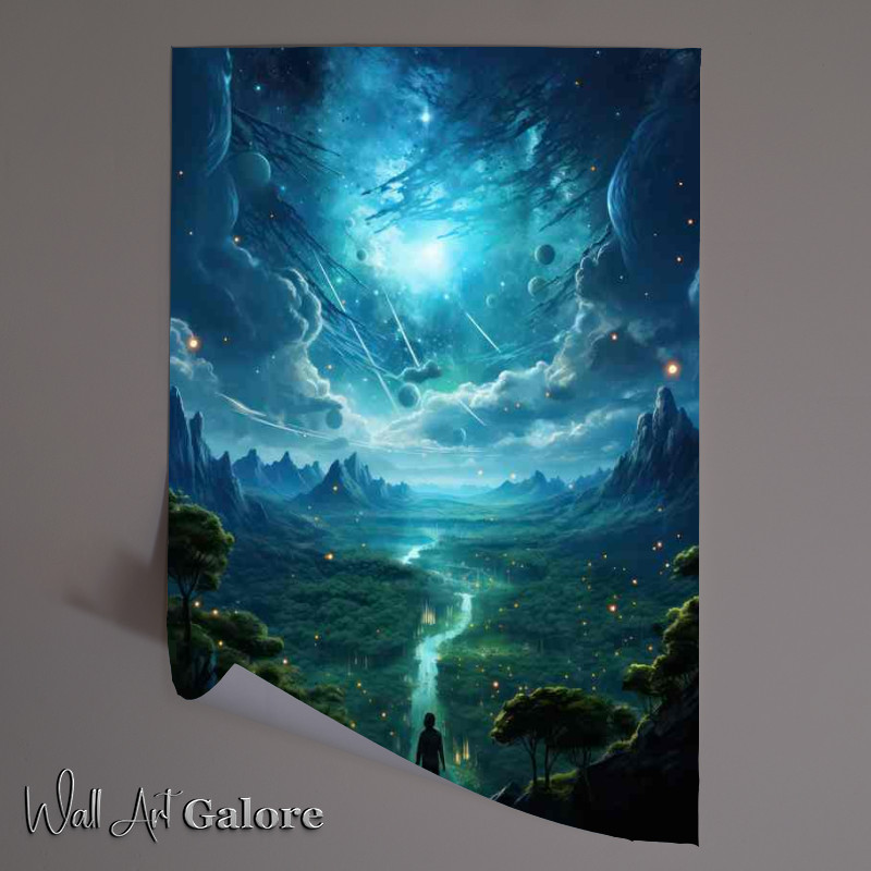 Buy Unframed Poster : (Bewitched Blue Moon Bay)