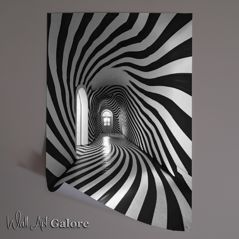 Buy Unframed Poster : (Black and white tunnel)
