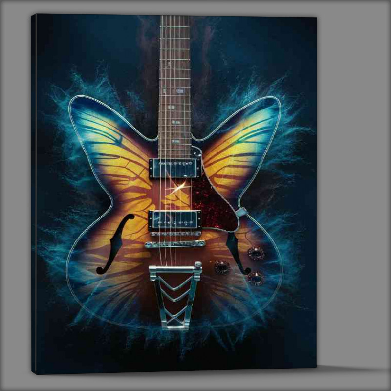 Buy Canvas : (High quality Guitar in stunning blues)