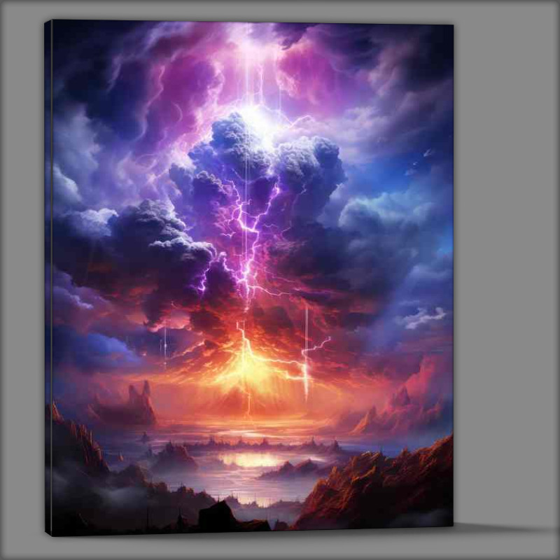 Buy Canvas : (Celestial Cascades Waterfalls from Another World)