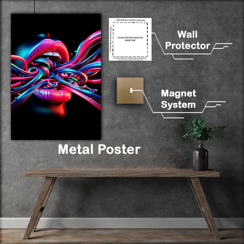 Buy Metal Poster : (Mouth slightly open)