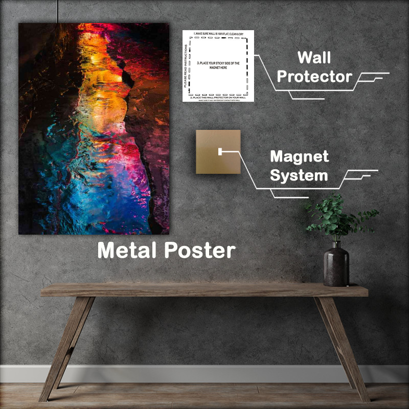 Buy Metal Poster : (Rainbow colours blasted)