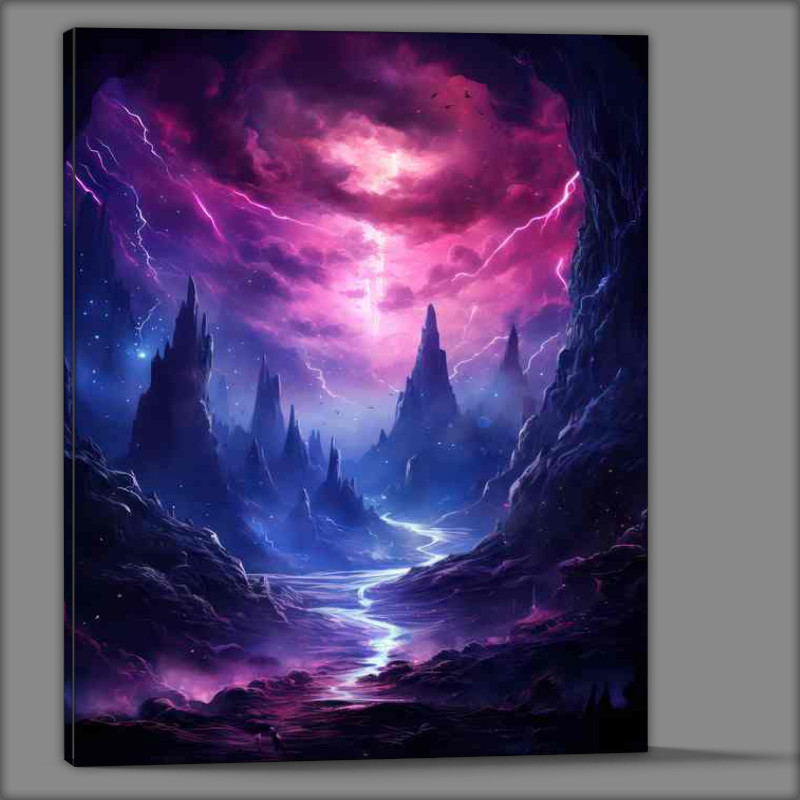 Buy Canvas : (Celestial City in Cloudscape)