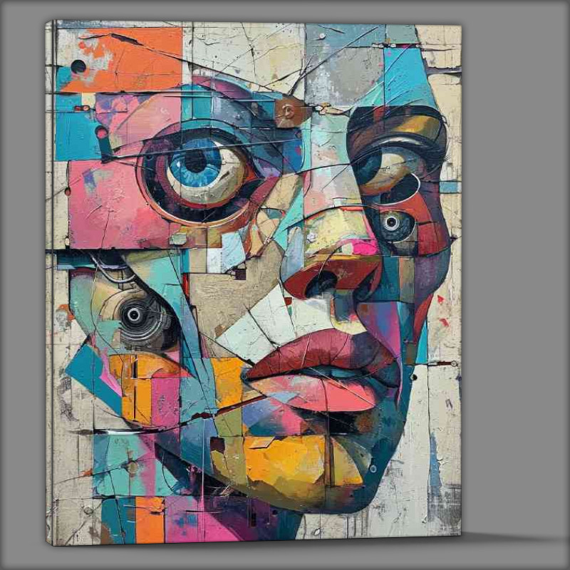Buy Canvas : (Abstract painting of what seems to be a face)