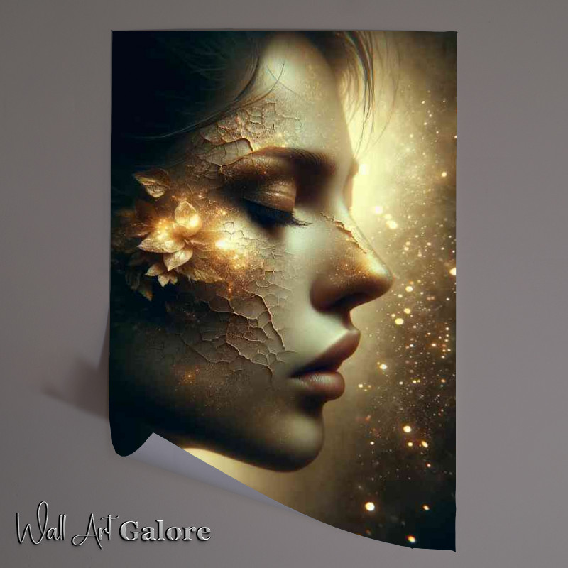 Buy Unframed Poster : (Delicate light and shadow across a womans face)