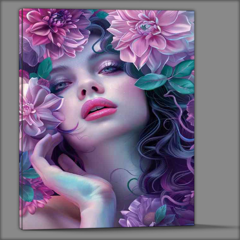 Buy Canvas : (Elegant woman with flowing hair)