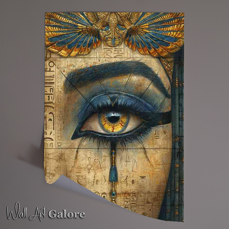 Buy Unframed Poster : (Eyes Egyptian portrait unique and gorgeous)