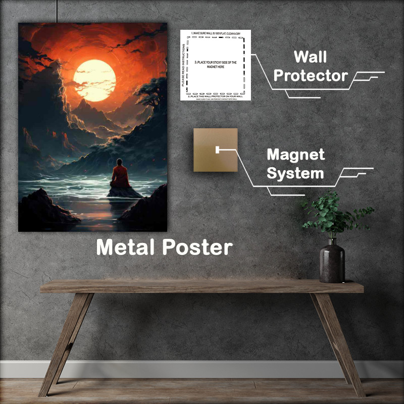 Buy Metal Poster : (Crystal Cliffs The Edge of Dreamland)