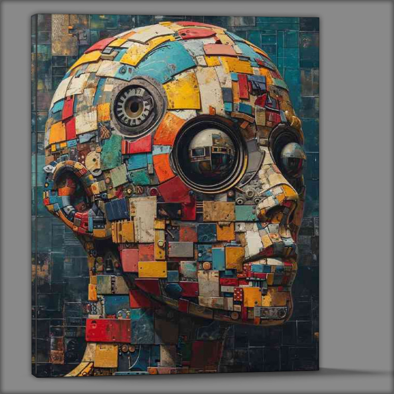 Buy Canvas : (Mechanical head painting style)