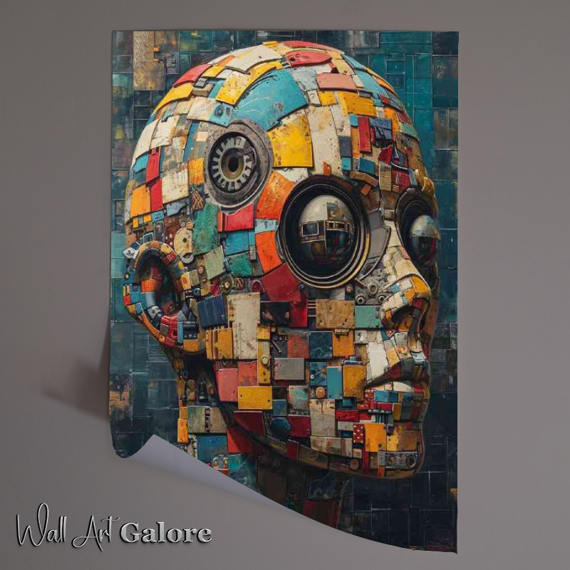 Buy Unframed Poster : (Mechanical head painting style)