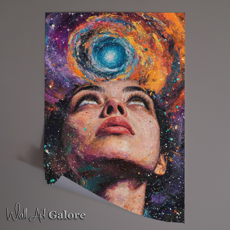 Buy Unframed Poster : (Painted style of a woman gazing)