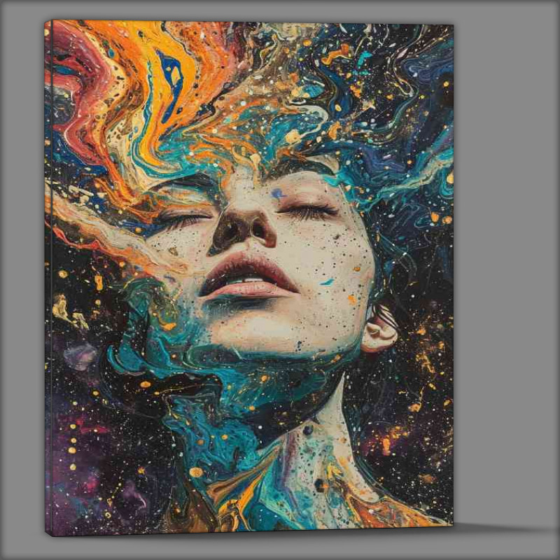 Buy Canvas : (of a woman with abstract hair)