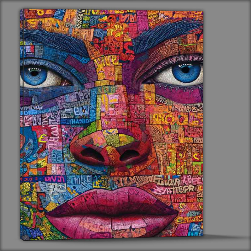 Buy Canvas : (The painting is of different kinds of words)