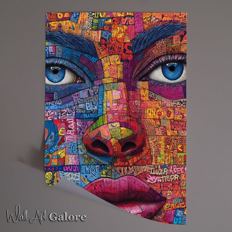 Buy Unframed Poster : (The painting is of different kinds of words)