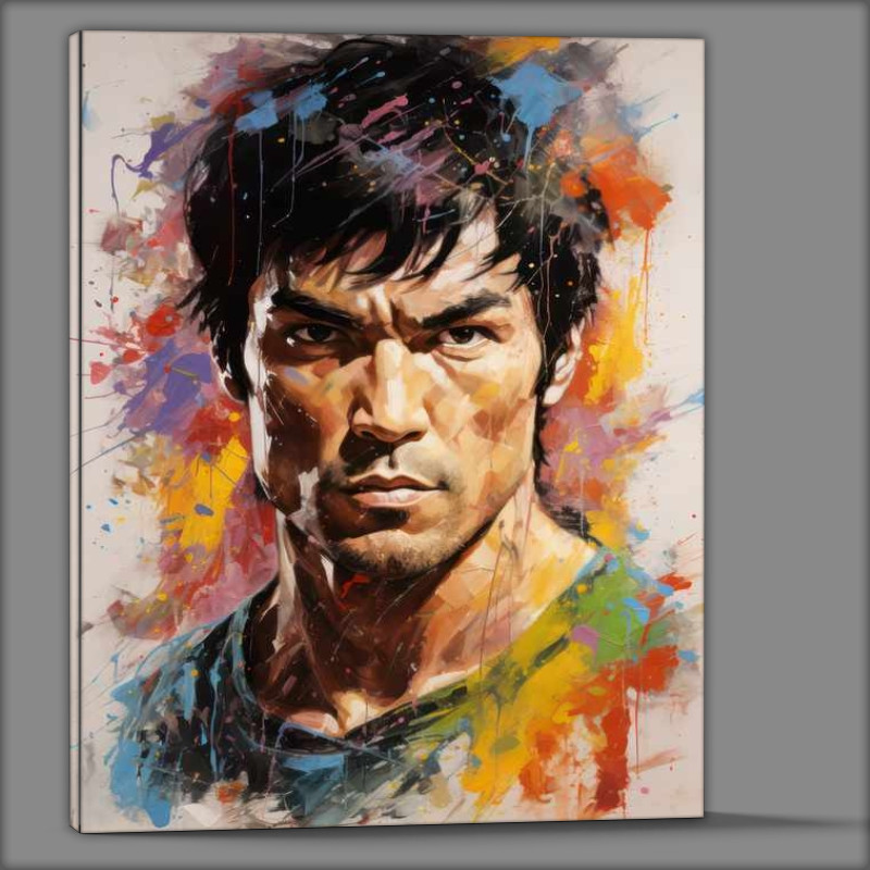 Buy Canvas : (Bruce Lee Very colourful)