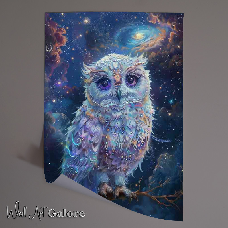 Buy Unframed Poster : (A stunning beautiful little colours owl)