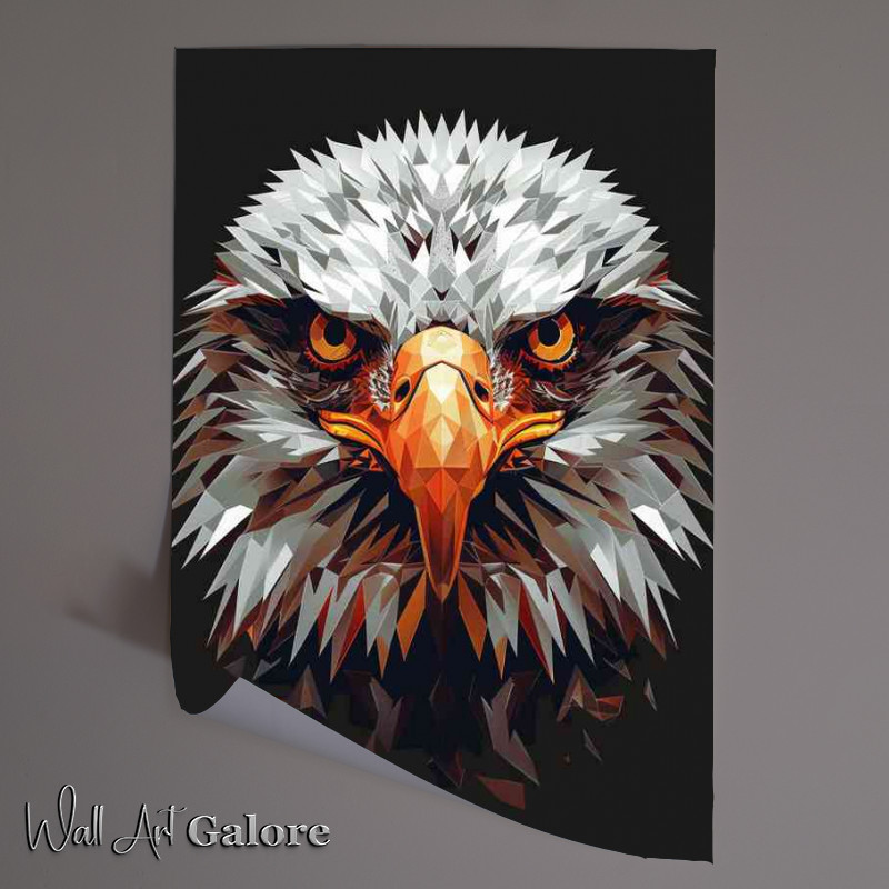 Buy Unframed Poster : (Abstract Eagle head geometric)