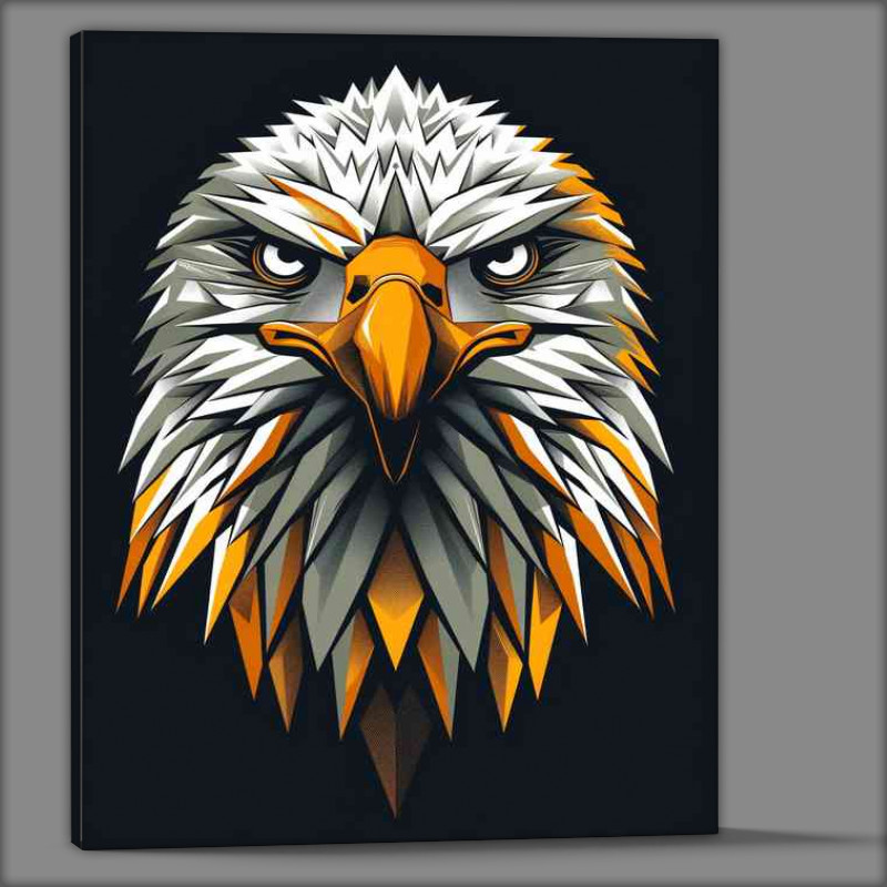 Buy Canvas : (Abstract geometric Eagle head)